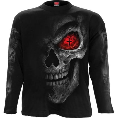 Front - Spiral Direct Unisex Adult Death Stare Long-Sleeved T-Shirt