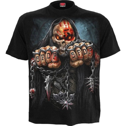 Front - Spiral Direct Unisex Adult Game Over Five Finger Death Punch T-Shirt