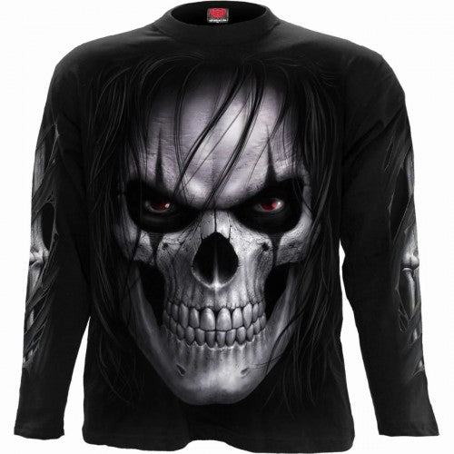 Front - Spiral Direct Unisex Adult Night Stalker Long-Sleeved T-Shirt