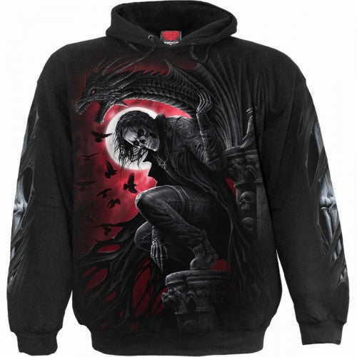Front - Spiral Direct Unisex Adult Night Stalker Hoodie