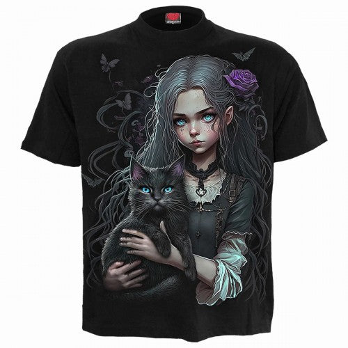 Front - Spiral Direct Unisex Adult Goth Familiar T-Shirt