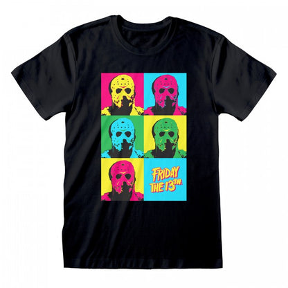 Front - Friday The 13th Unisex Adult Pop Art T-Shirt