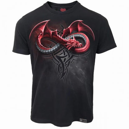 Front - Spiral Direct Unisex Adult Infinity Dragons Short-Sleeved T-Shirt