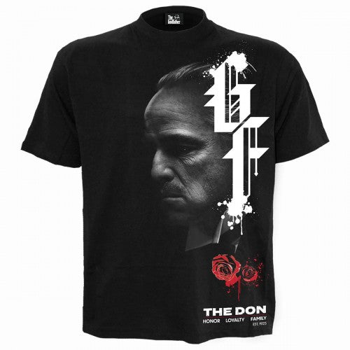 Front - Spiral Direct Unisex Adult Don Vito Corleone The Godfather T-Shirt