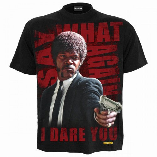 Front - Spiral Direct Unisex Adult Say What Again Pulp Fiction T-Shirt