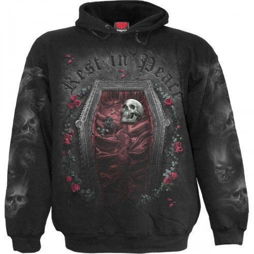 Front - Spiral Direct Unisex Adult Rest In Peace Hoodie