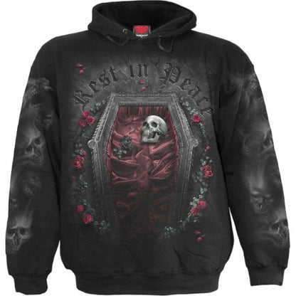 Front - Spiral Direct Unisex Adult Rest In Peace Hoodie