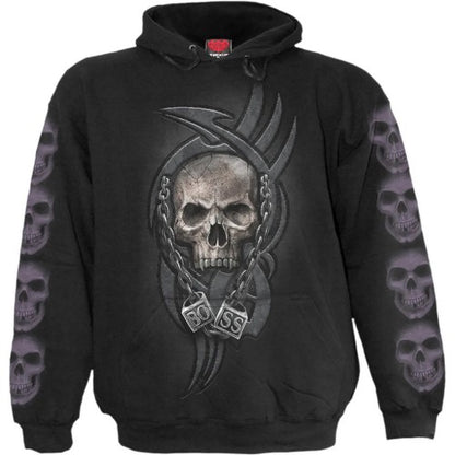 Front - Spiral Direct Unisex Adult Boss Reaper Hoodie