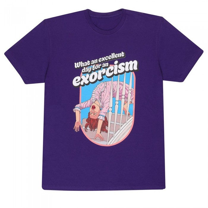 Front - The Exorcist Unisex Adult Excellent Day For An Excorism T-Shirt