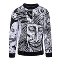 Front - Junji-Ito Unisex Adult Smile Patterns Knitted Jumper