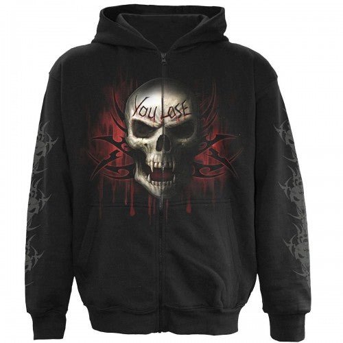 Front - Spiral Direct Unisex Adult Game Over Full Zip Hoodie