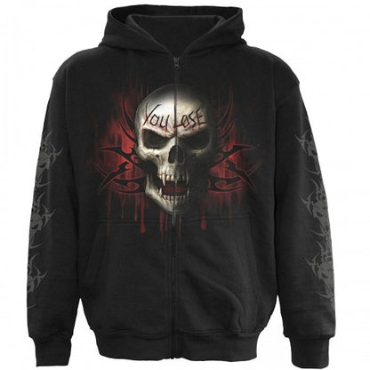 Front - Spiral Direct Unisex Adult Game Over Full Zip Hoodie