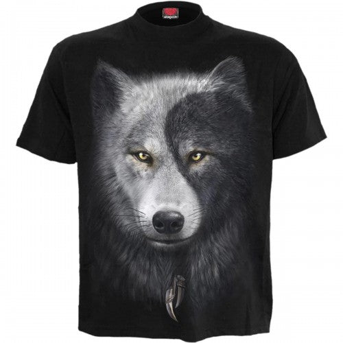 Front - Spiral Direct Unisex Adult Wolf Chi T-Shirt