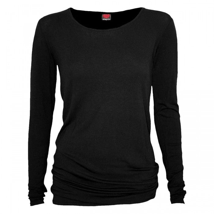 Front - Spiral Direct Womens/Ladies Gothic Elegance Baggy Long-Sleeved Top