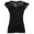 Front - Spiral Direct Womens/Ladies Gothic Elegance Lace Detail Top