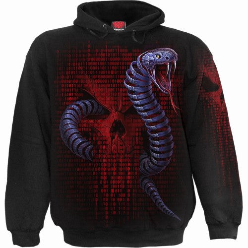 Front - Spiral Direct Unisex Adult Python Print Hoodie