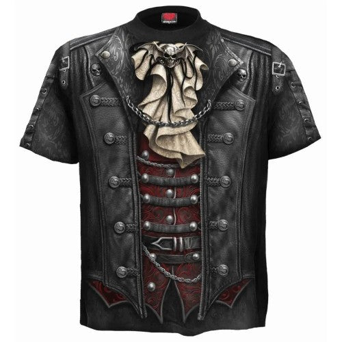 Front - Spiral Direct Unisex Adult Goth Wrap Short-Sleeved T-Shirt