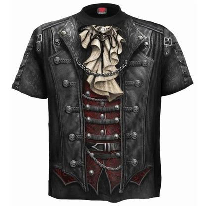 Front - Spiral Direct Unisex Adult Goth Wrap Short-Sleeved T-Shirt