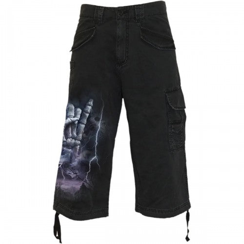 Front - Spiral Direct Unisex Adult Rock Eternal Vintage Cargo Shorts