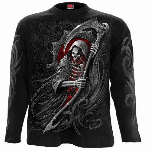 Front - Spiral Direct Unisex Adult Reaper´s Portal Long-Sleeved T-Shirt