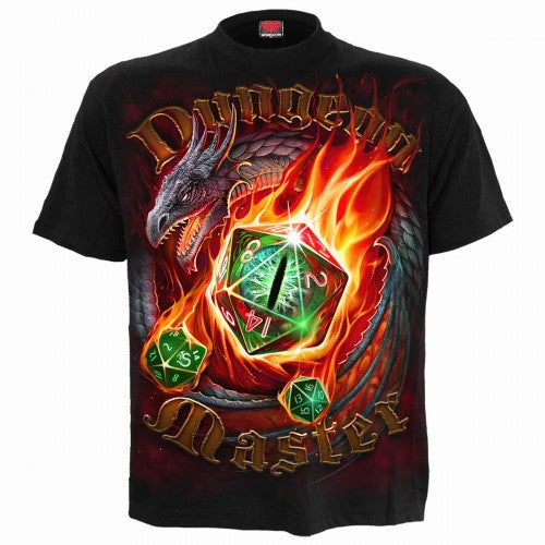 Front - Spiral Direct Unisex Adult Dungeon Master T-Shirt