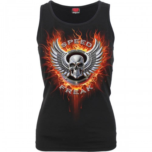 Front - Spiral Direct Womens/Ladies Speed Freak Sleeveless Top