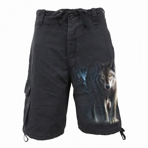 Front - Spiral Direct Unisex Adult From Darkness Vintage Cargo Shorts