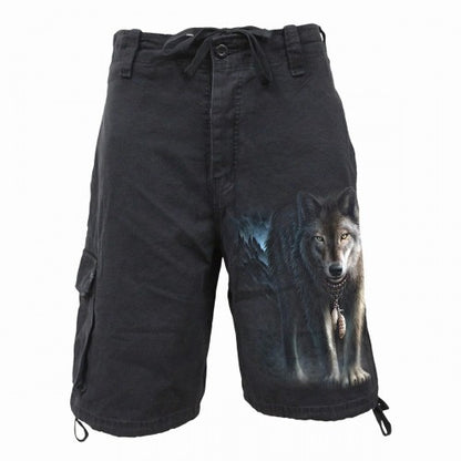 Front - Spiral Direct Unisex Adult From Darkness Vintage Cargo Shorts