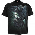 Front - Spiral Direct Unisex Adult Shadow Raven T-Shirt