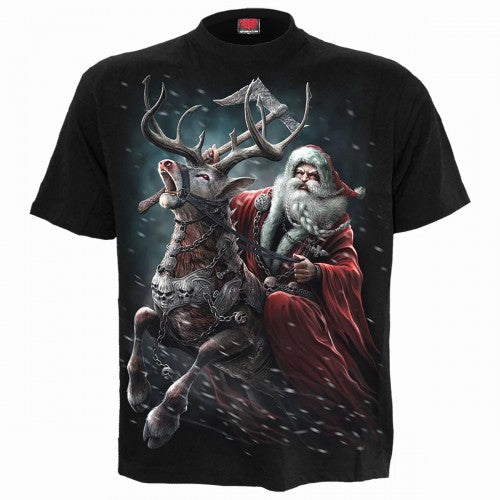 Front - Spiral Direct Unisex Adult Sleigher T-Shirt