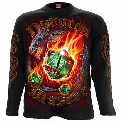 Front - Spiral Direct Unisex Adult Dungeon Master Long-Sleeved T-Shirt
