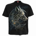 Front - Spiral Direct Unisex Adult Celtic Wolf T-Shirt