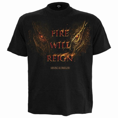 Front - Spiral Direct Unisex Adult Fire Will Reign House Of The Dragon T-Shirt