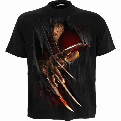 Front - Spiral Direct Unisex Adult Freddy Claws Nightmare On Elm Street T-Shirt