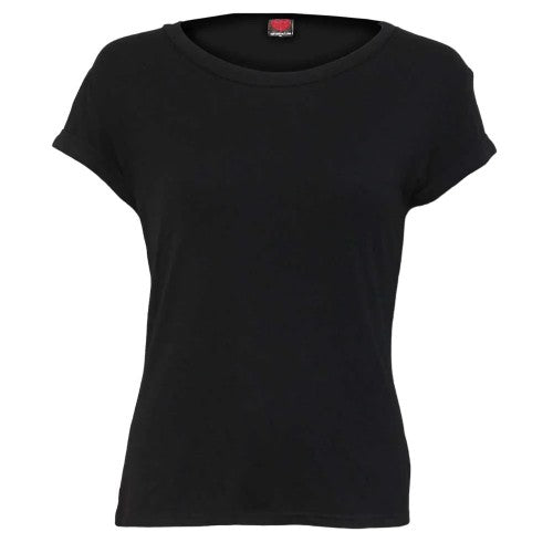 Front - Spiral Direct Womens/Ladies Urban Fashion Ripped 2 in 1 Top