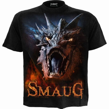 Front - Spiral Direct Womens/Ladies Smaug The Hobbit Turn Up T-Shirt