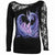 Front - Spiral Direct Womens/Ladies Maternal Instincts One Shoulder Long-Sleeved Top