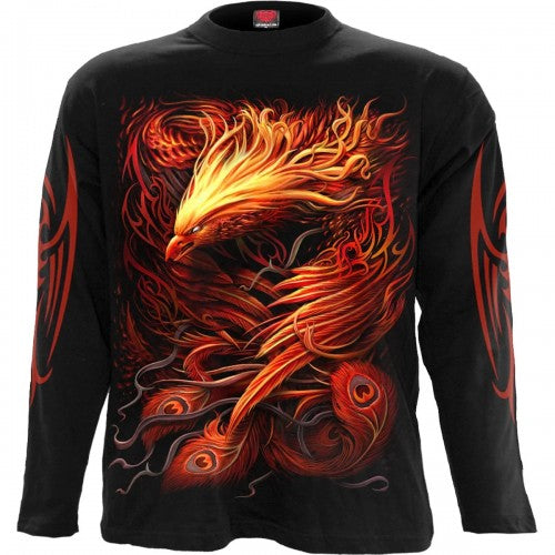Front - Spiral Direct Unisex Adult Phoenix Arisen Long-Sleeved T-Shirt