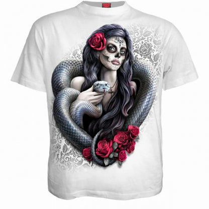 Front - Spiral Direct Unisex Adult Poison Heart T-Shirt