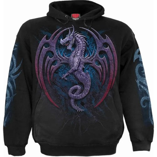 Front - Spiral Direct Unisex Adult Dragon Borne Hoodie