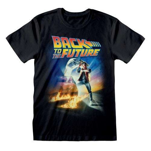 Front - Back To The Future Unisex Adult Poster T-Shirt