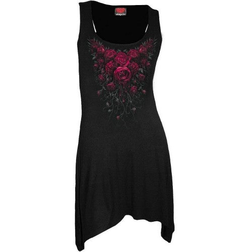 Front - Spiral Direct Womens/Ladies Blood Rose Camisole Dress