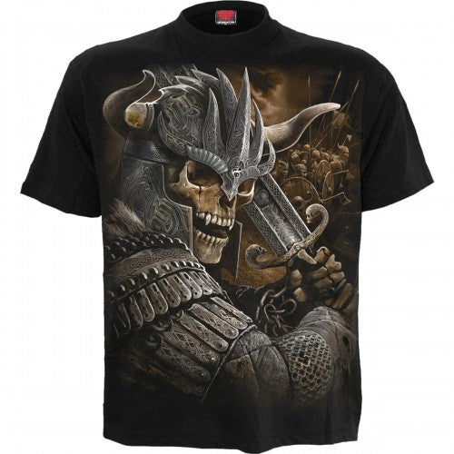 Front - Spiral Direct Unisex Adult Viking Warrior T-Shirt