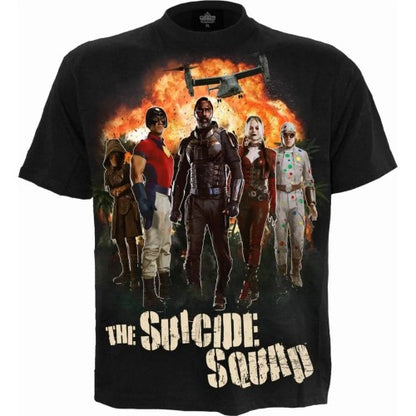 Front - Spiral Direct Unisex Adult Montage Suicide Squad T-Shirt