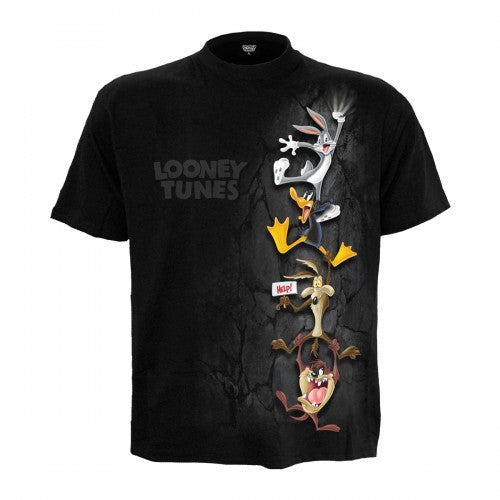 Front - Spiral Direct Unisex Adult Hanging Tunes Looney Tunes Short-Sleeved T-Shirt