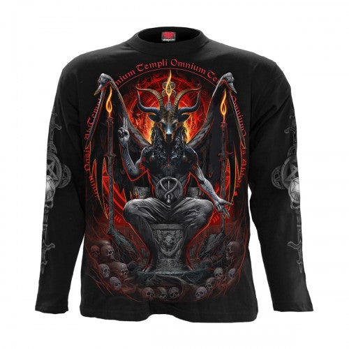 Front - Spiral Direct Unisex Adult Baphomet Long-Sleeved T-Shirt