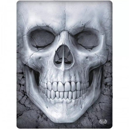 Front - Spiral Direct Fleece Solemn Skull Blanket