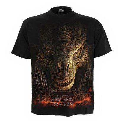 Front - Spiral Direct Unisex Adult Dragon Throne House Of The Dragon T-Shirt