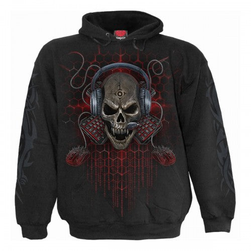 Front - Spiral Direct Childrens/Kids PC Gamer Drawstring Hoodie