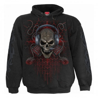 Front - Spiral Direct Childrens/Kids PC Gamer Drawstring Hoodie